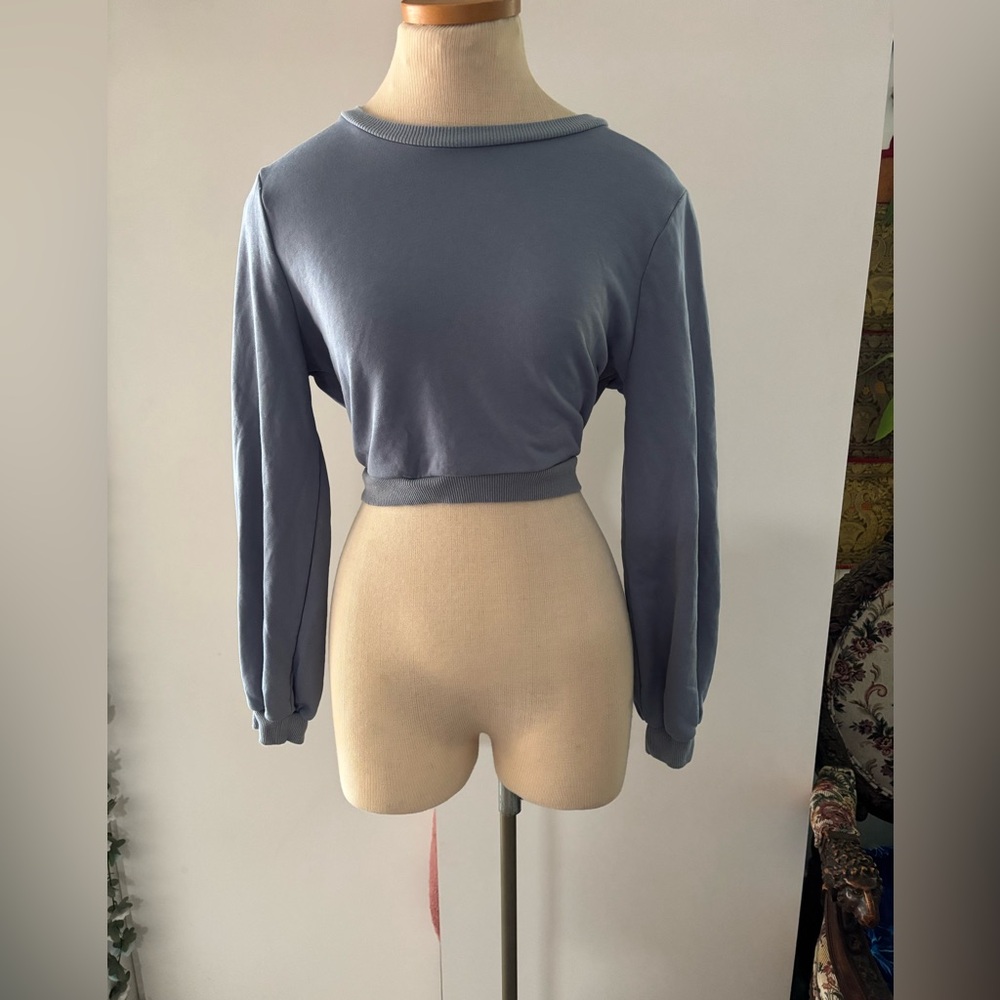 Blue grey open back top REVOLVE About Us MEDIUM